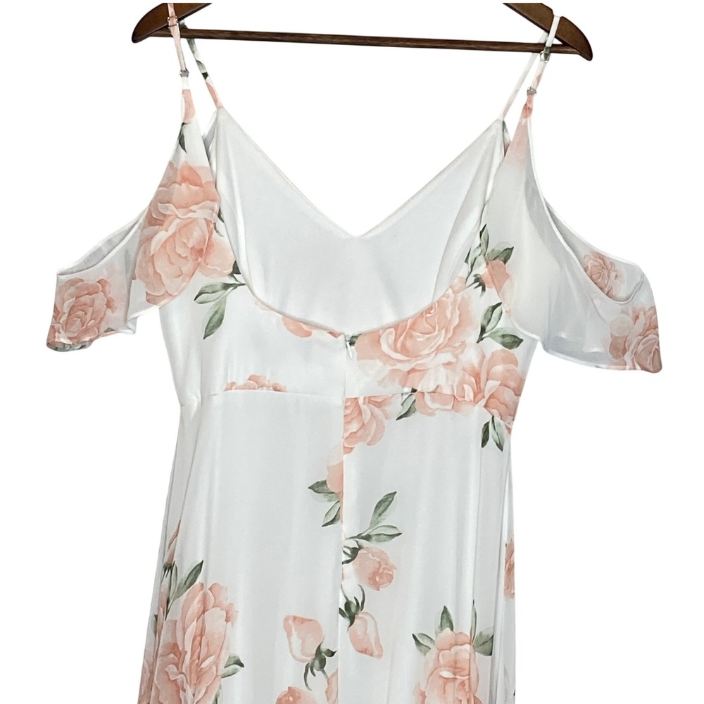 Lulus Womens Take You There Floral Maxi Dress L Wedding Guest Romantic Feminine - Picture 10 of 15